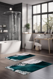 Mijölnir Juego de alfombrillas de baño CT-5195 de 2 piezas
